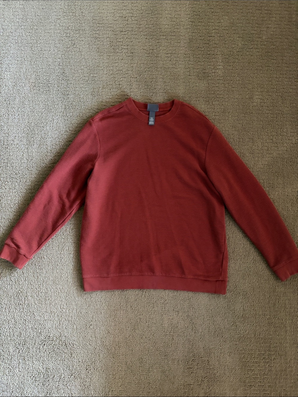 H&M Men's Crewneck Sweater - Rust Red